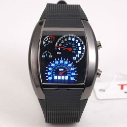Multi Colour LED Light Dot Matrix Watch